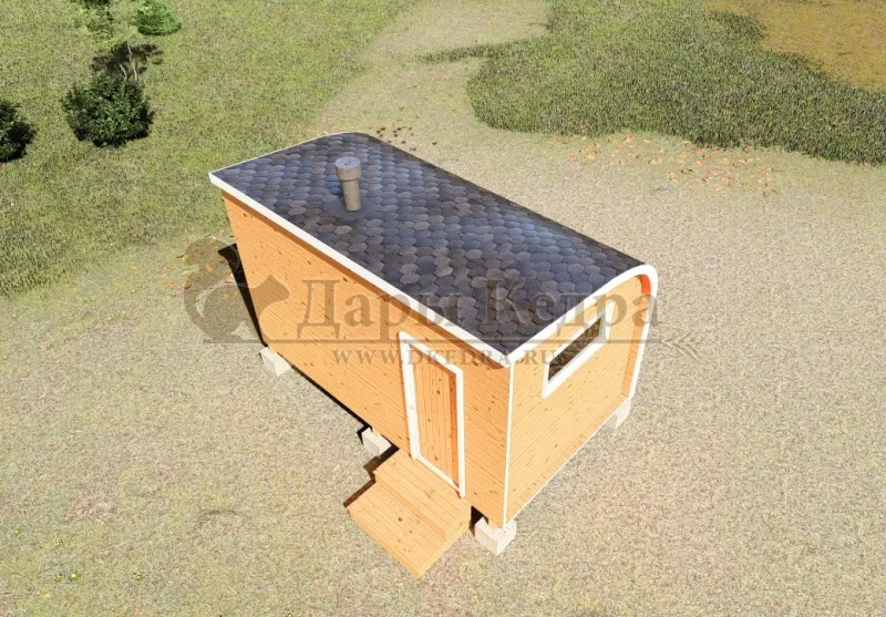 Баня «Парус» из кедра 4х2,2 метра